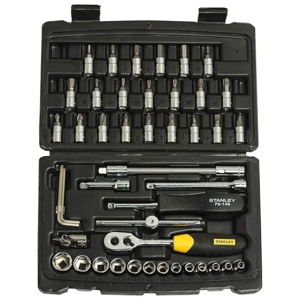 Stanley STMT72794-8 46-Piece 1/4 Socket & Bit Set Supplier in India