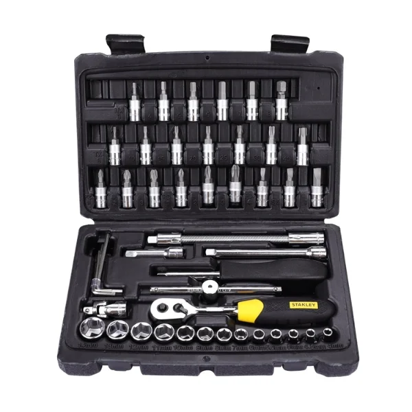 Stanley STMT72794-8 46-Piece 1/4 Socket & Bit Set Supplier in India