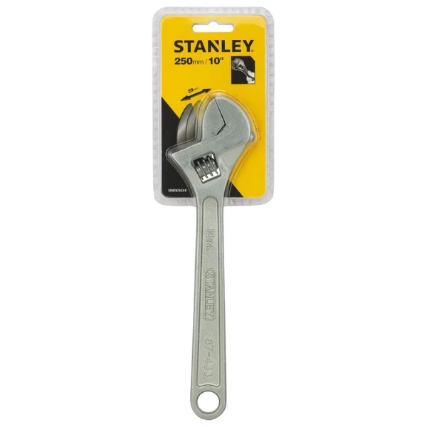 STANLEY STMT87433-8 Adjustable Spanner – Chrome Plated 250mm | Pan India Industrial Supplier