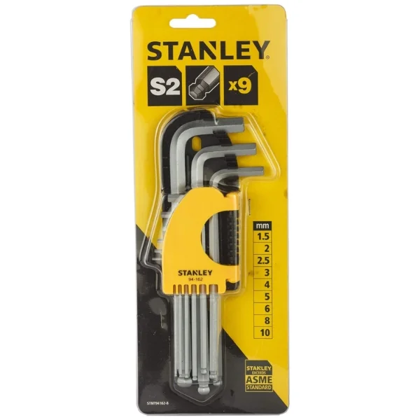 Stanley STMT94162-8 Long Ball Head Hex Key Set 9 Piece Supplier