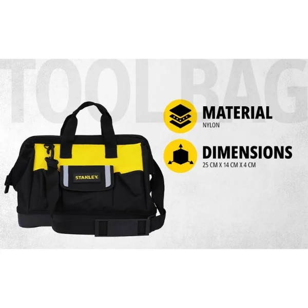 Stanley STST516126 Open Mouth Tool Bag 16 Inch Supplier