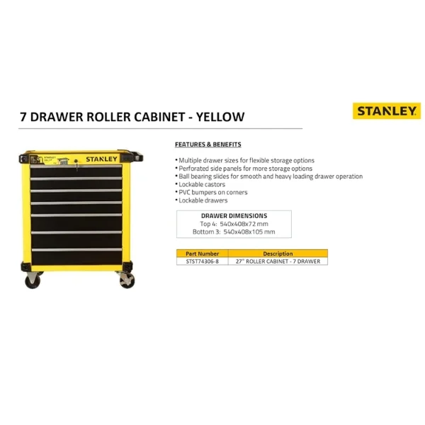 Stanley STST74306-8 Roller Cabinet 27 Inch 7 Drawer Supplier