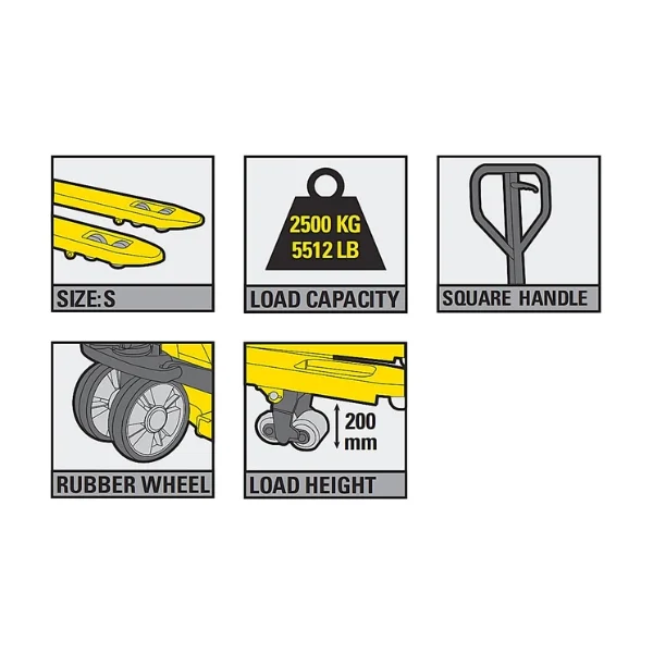 Stanley SXWT-CPT-25XXS Short Pallet Truck 2500kg Supplier