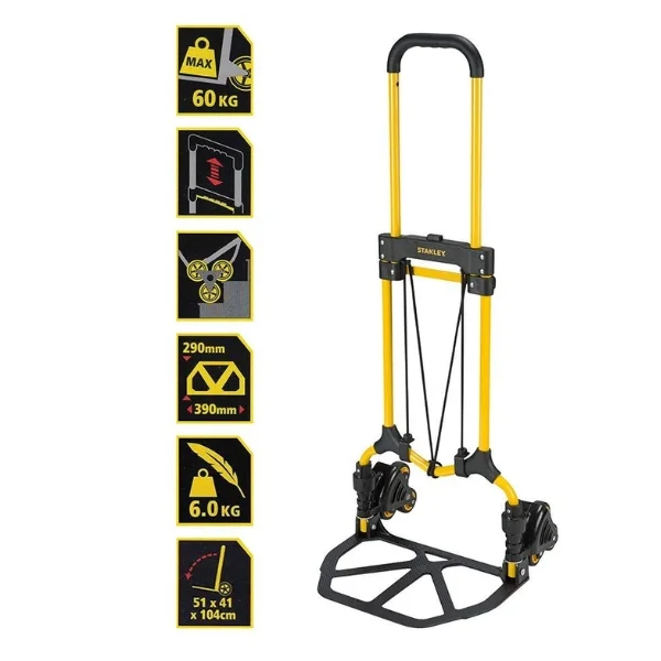 Stanley SXWT-FT584-SP Folding Stair Climber Hand Truck 30kg / 60kg Supplier