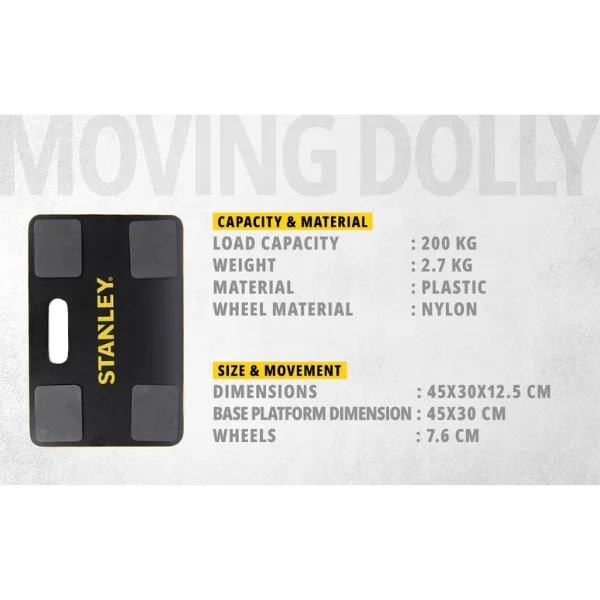 Stanley SXWT-MS572-SP Plywood Moving Dolly 200kg Small Supplier